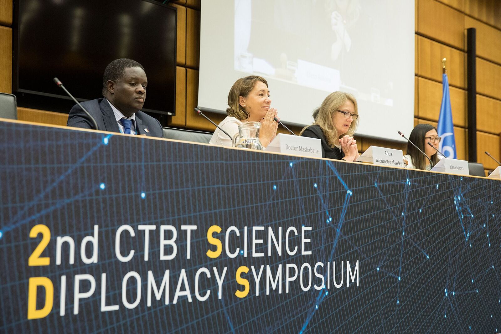 Panelists discuss science diplomacy at the CTBT symposium, highlighting effective conflict resolution.
