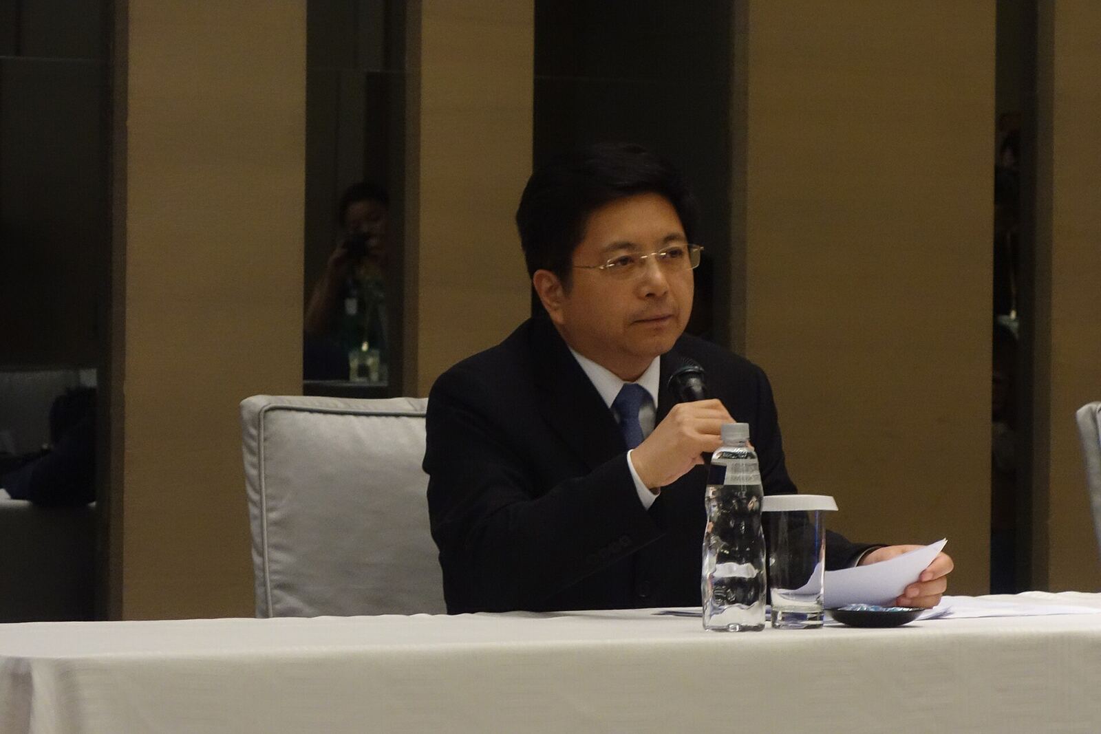 Ma Xiao-guang | Some Tact Ma Xiao-guang, a spokesperson for the Taiwan Affairs Office, speaks at the 2014 Wang-Zhang Meeting during discussions on.