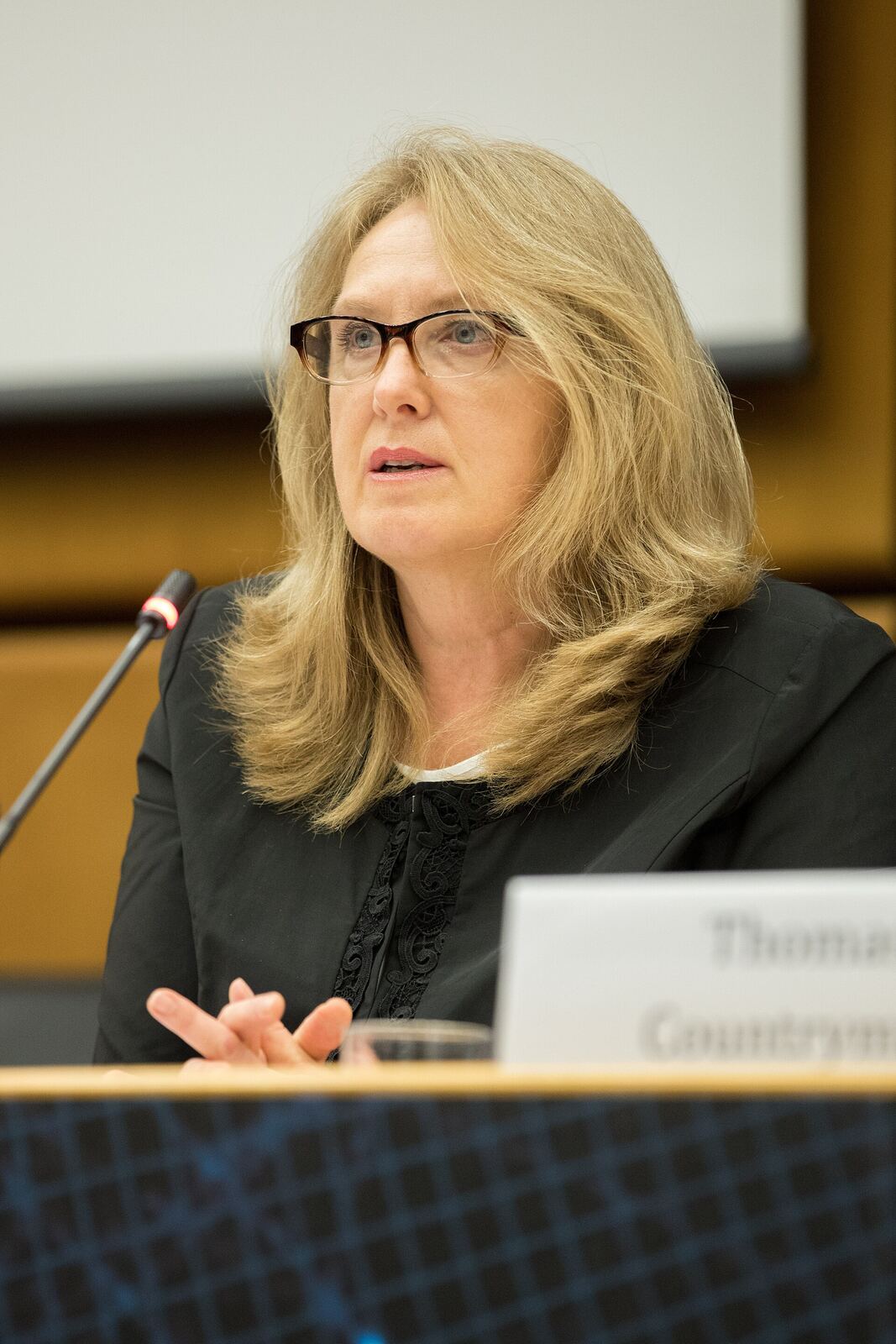 Thomas Countryman speaks at a conference, demonstrating effective communication strategies.